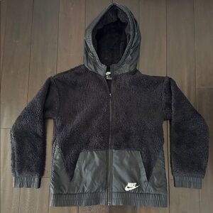 Nike cozy kids hooded Sherpa jacket